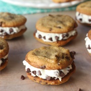 Chocolate Chip Cheesecake Cookie Sandwiches