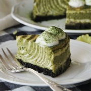 Matcha Zebra Cheesecake