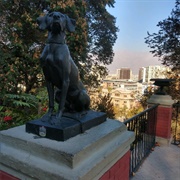 Statue of a Dog, Cerro Santa Lucia, Santiago, Chile