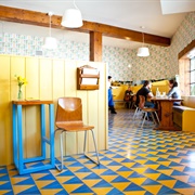 Drink Coffee at the Beachwood Cafe