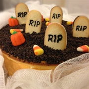 Ghostly Halloween Cheesecake