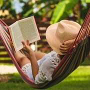 Reading in a Hammock