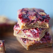 Brown Butter Raspberry Swirl Blondies