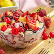 Banana Split Cheesecake Salad