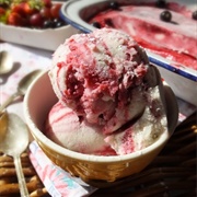 Blackcurrant Ripple Ice Cream