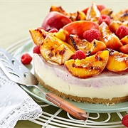 White Chocolate and Raspberry Melba Cheesecake