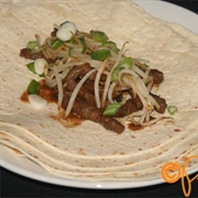 Beef and Bean Sprout Wrap
