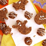 Spooky No-Bake Chocolate Oatmeal Cookies