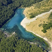 Rotomairewhenua /Blue Lake, New Zealand