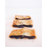 Rolled Pancakes With Egg and Black Bean Paste