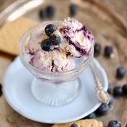 Blueberry Cheesecake Frozen Yogurt