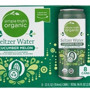 Simple Truth Organic Seltzer Water Cucumber Melon