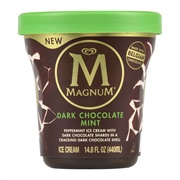 Dark Chocolate Mint Ice Cream Tub