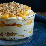 Peach Vanilla Cheesecake Trifle