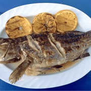 Grilled Calico Bass