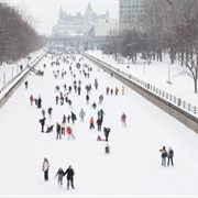 Ottawa's Rideau Canal (Longest Skating Rink)