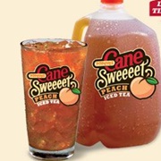 Popeyes Cane Sweeeet Peach Iced Tea