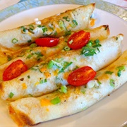 Beef and Cheddar Crepe