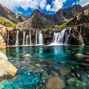 Fairy Pools at the Top, Isle of Skye, Scotland
