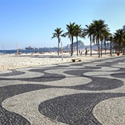 Iconic Paving Wave Pattern, Copacabana, Rio