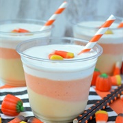 Candy Corn Layered Smoothies