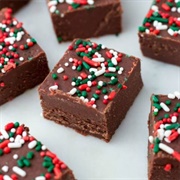 Chocolate Eggnog Fudge