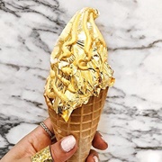Gold Covered Ice Cream