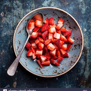 Diced Strawberries