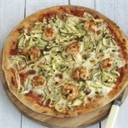 Banana Prawn Pizza