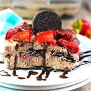 Chocolate Strawberry Cheesecake Lasagna