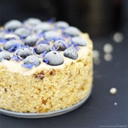 Raw Blueberry Cashew Cheesecake