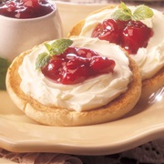 Cherry Cheesecake English Muffins