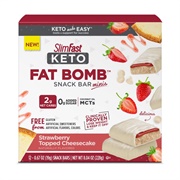 Slimfast Keto Strawberry Topped Cheesecake Snack Bar Minis