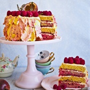 Passionfruit Raspberry Gateau