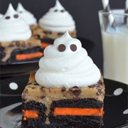 Coffee Cheesecake Halloween Oreo Brownies