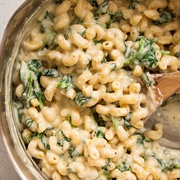 Spinach Parmesan Macaroni Cheese