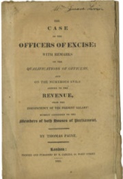 The Case of the Officers of Excise (Thomas Paine)