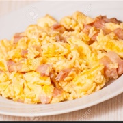 Scrambled Eggs With Ham
