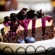 Blueberry Brownie Cheesecake