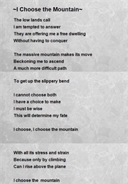 I Choose the Mountain (Howrad Simon)