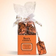 See's Chocolate Orange Lollipops
