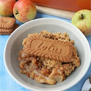 Lotus Biscoff Apple Crumble