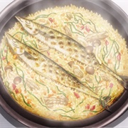 Ojiya-Style Pacific Saury Takikomi Gohan