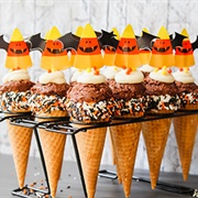 Halloween Cookie Dough Cones