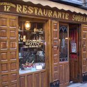 Oldest Restaurant in the World - Sobrino De Botin (Madrid)