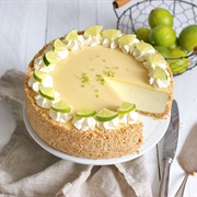 Lime and White Chocolate Cheesecake