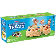 Rice Krispy Treats With Mini M&Ms