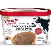Prairie Farms Chocolate Peanut Butter Swirl Ice Cream