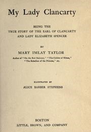My Lady Clancarty (Mary Imlay Taylor)