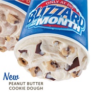 Peanut Butter Cookie Dough Blizzard